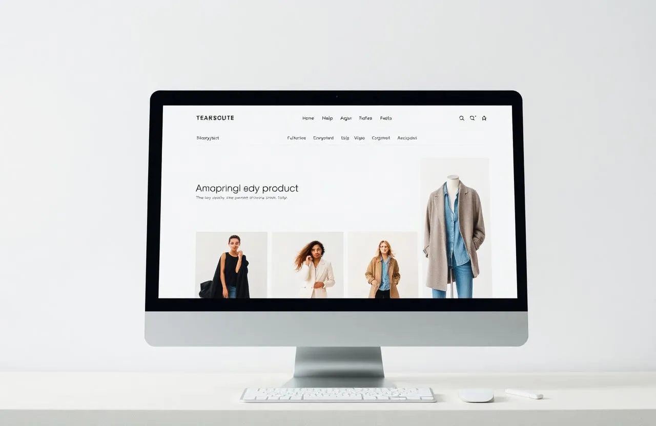 Divat Webshop — Minimal editorial weboldal stílus
