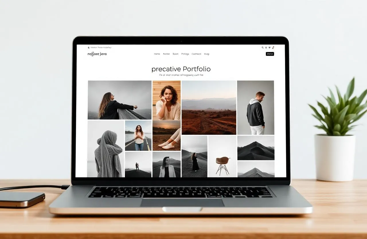 Kreatív Portfólió — Editorial, képközpontú weboldal stílus