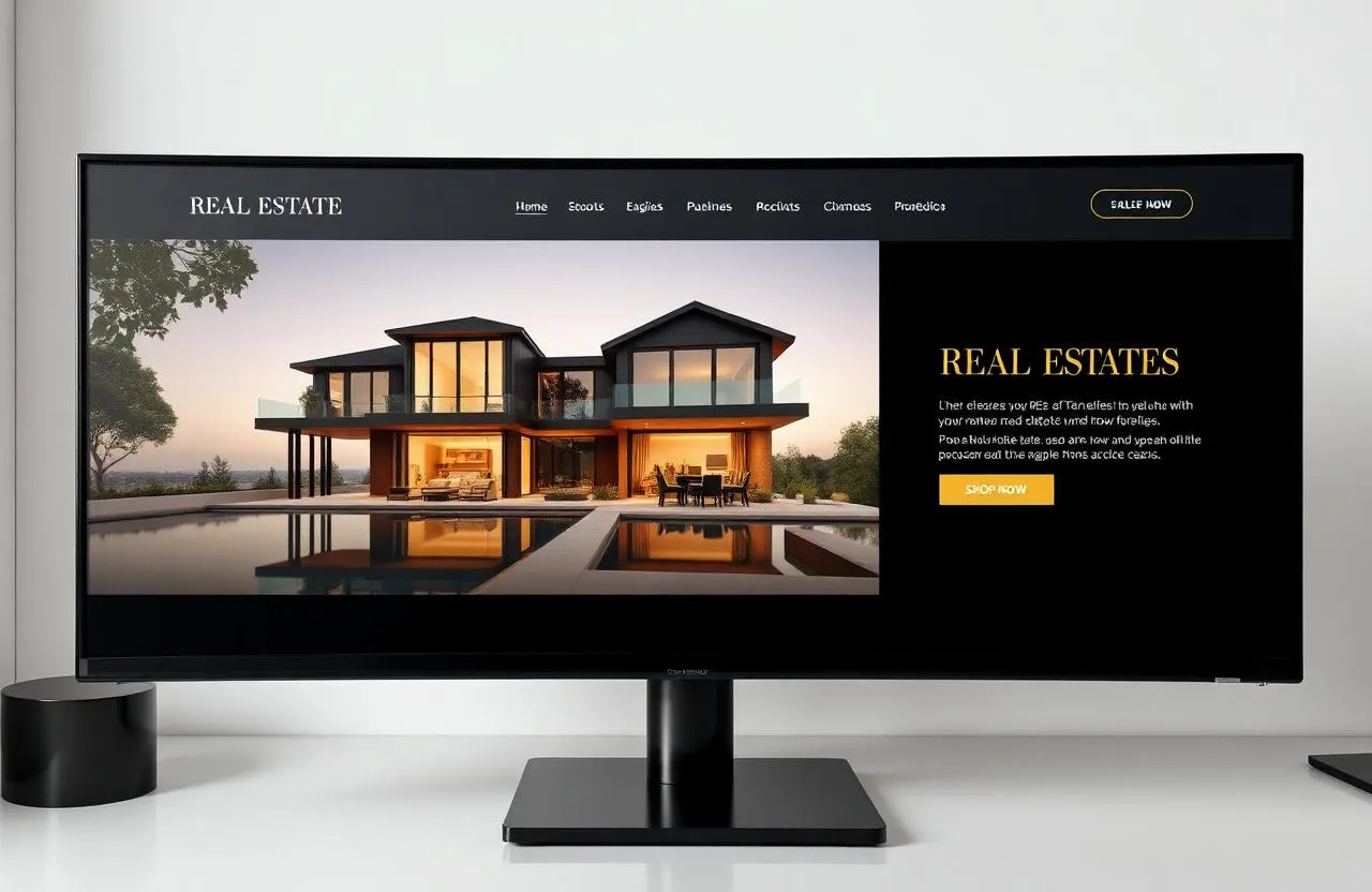 Prémium Ingatlan — Luxus dark, arany weboldal stílus