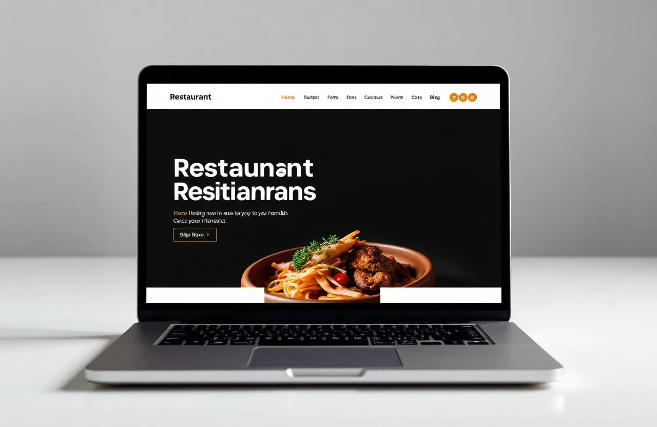 Étterem & Bisztró — Sötét, elegáns weboldal stílus